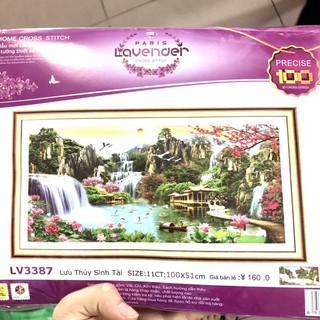 Tranh thêu phong cảnh mới Lv3387