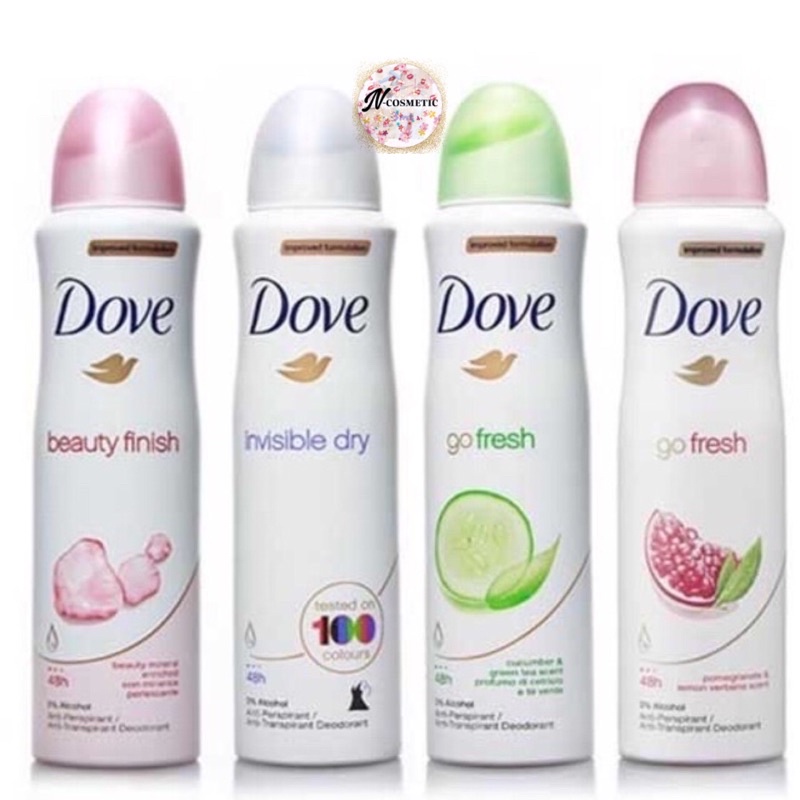 Xịt Khử Mùi Toàn Thân Dove USA 150ml