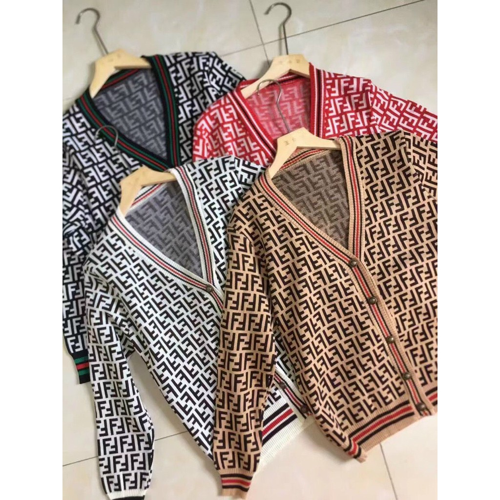 May Shop - Áo Cardigan Chất Len Phong Cách Hàn Quốc Hoạ Tiết Siêu Xinh