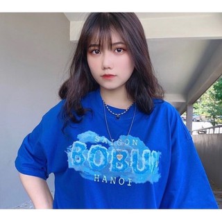 Áo Thun Bobui Cloud Đám Mây - Áo thun tay lở kiểu dài form rộng dấu quần unisex nam nữ