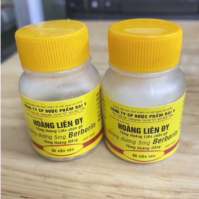 Berberin Lọ 80 Viên Hoàng Liên ĐY