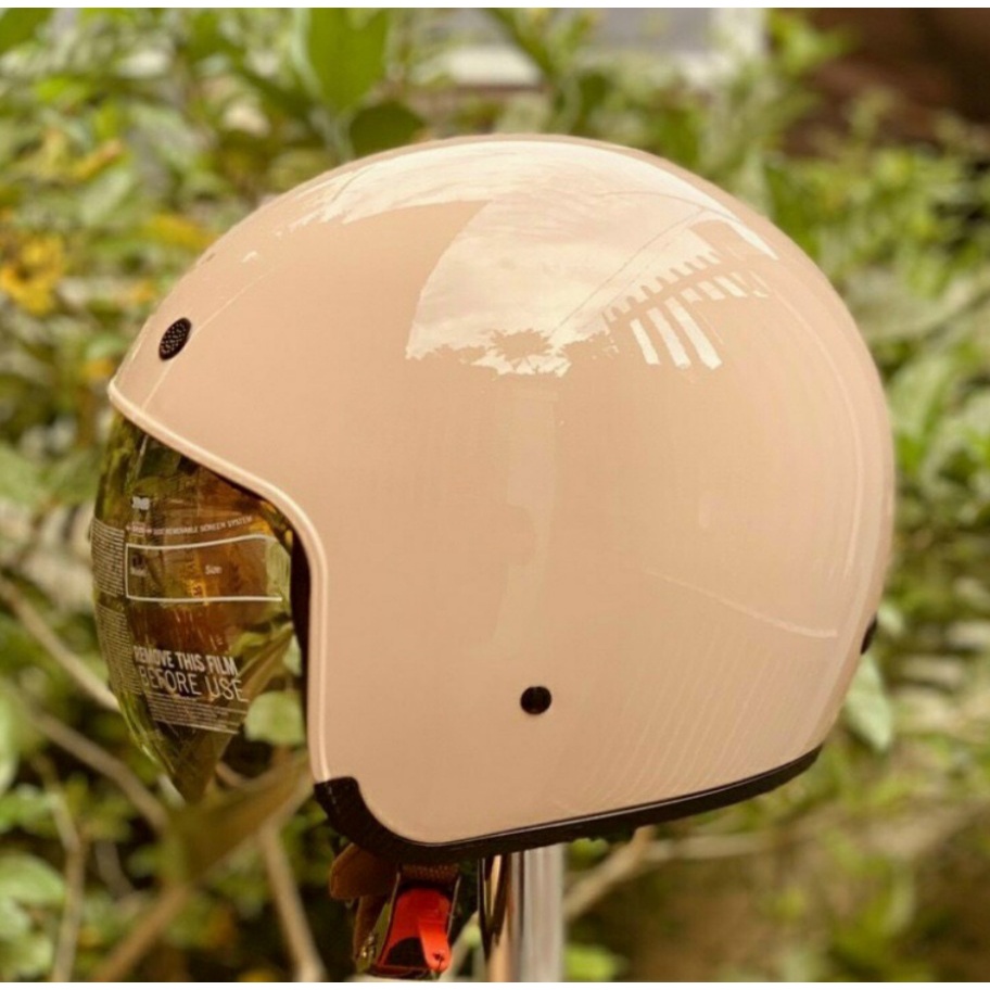 Nón bảo hiểm 3/4 kính âm Royal M139 xanh lính (Tặng balo rút) bảo hành 12 tháng