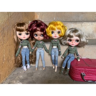 Quần jean cho búp bê blythe