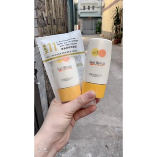 Xịt chống nắng trang điểm da maycreate