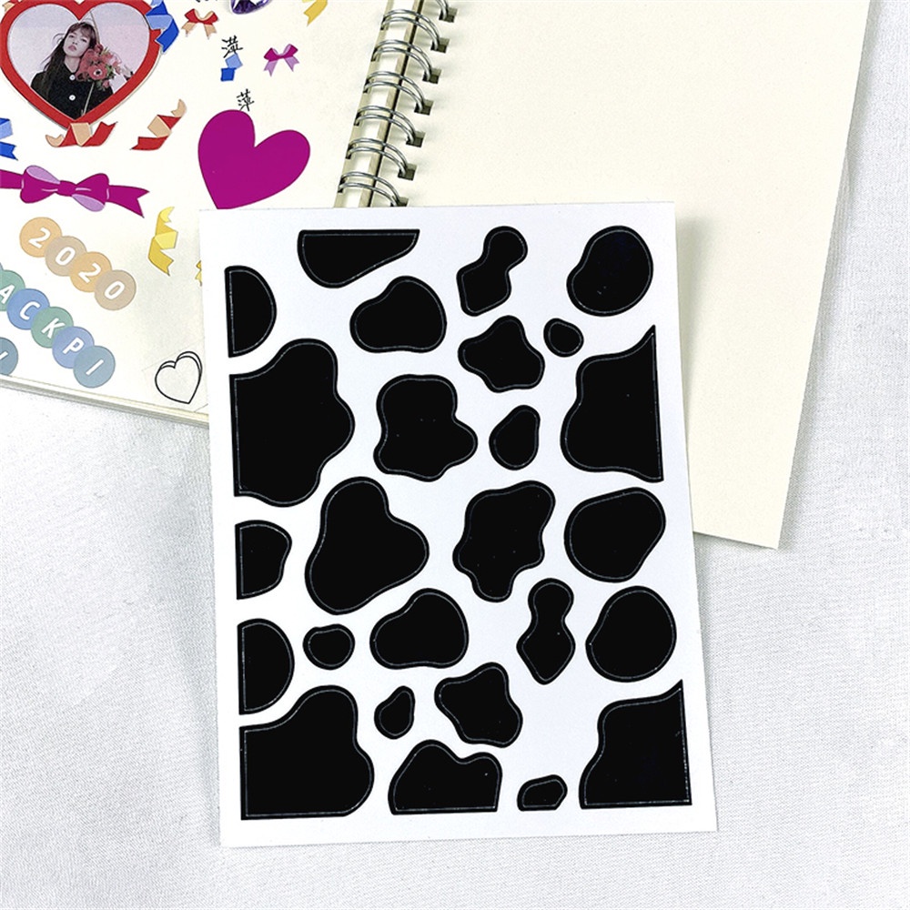 Dễ Thương Sticker Dán Trang Trí Hình Bò Sữa Xinh Xắn