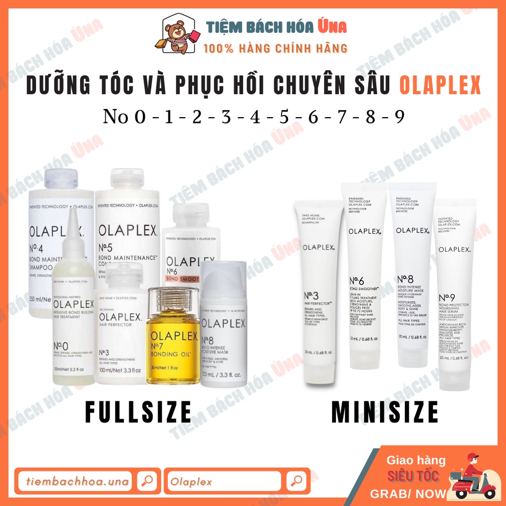 Dưỡng tóc phục hồi chuyên sâu Olaplex Mini Intense Hair Repair Kit No 3 No 0