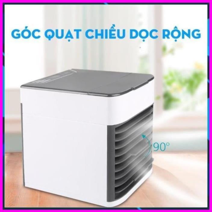 Quạt điều hòa mini làm mát kéo dài trong 8 giờ. nhựa ABS cao cấp, thanh tản nhiệt tốt Có thể làm mát xuống tới 6-8 độ C.