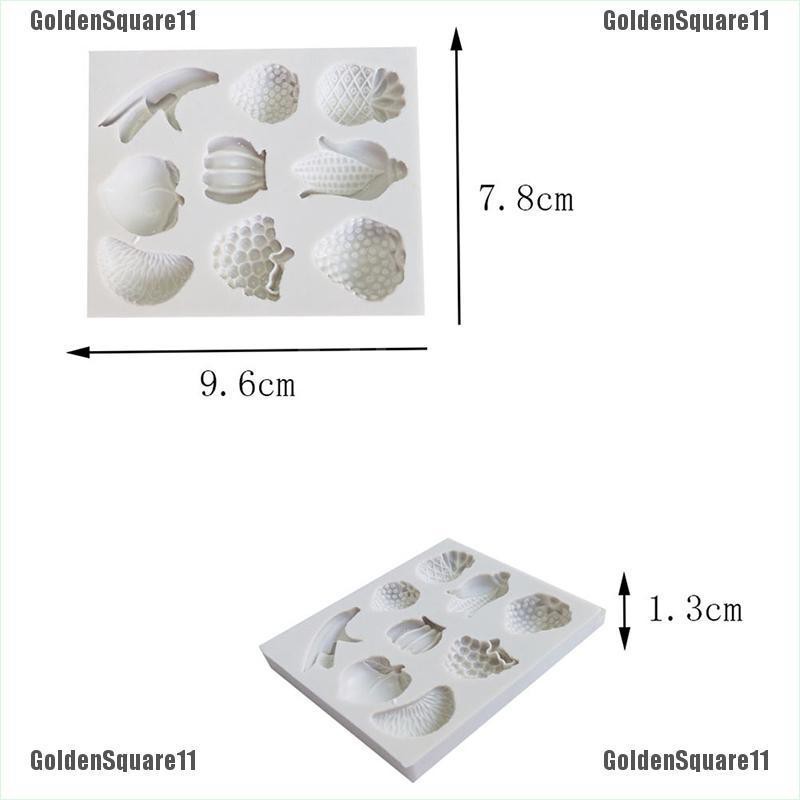 Khuôn silicone Tạo Hình Làm Bánh Kẹo Hình Trái Cây