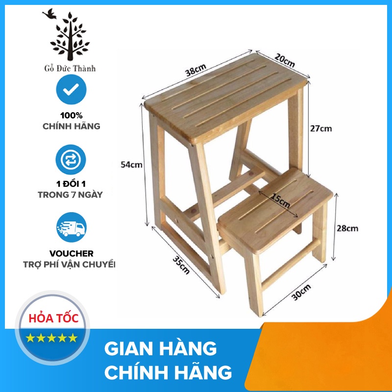 GHẾ 2 TẦNG GỖ ĐỨC THÀNH - 31441