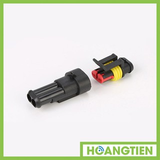 Đầu nối dây điện SD2P chống nước tuyệt đối - Cút nối nhanh 2 cổng ngoài trời cho đèn sân vườn, LED