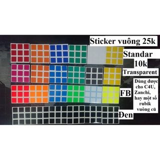 Phụ kiện Rubik Sticker Gan, Valk, GTS