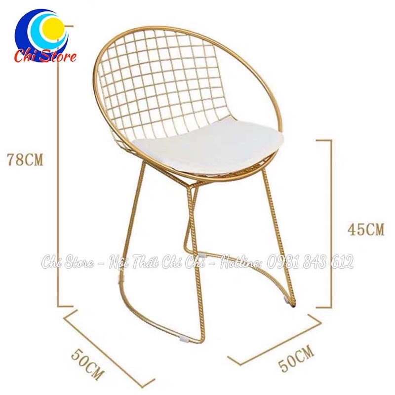 Bàn Ghế Ngồi Ban Công Chill, Ghế Tựa Cách Điệu Chụp Hình, Decor Quán Siêu Xinh