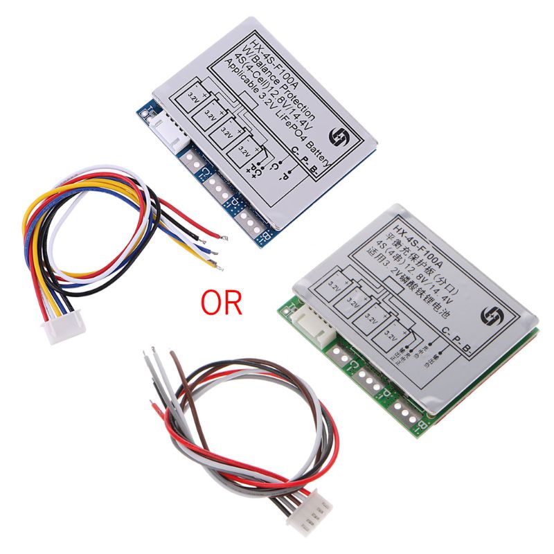Bảng Mạch LI 4S 100A 3.2V LiFePo4 LiFe 18650 Cell PCB BMS Chất Lượng Cao