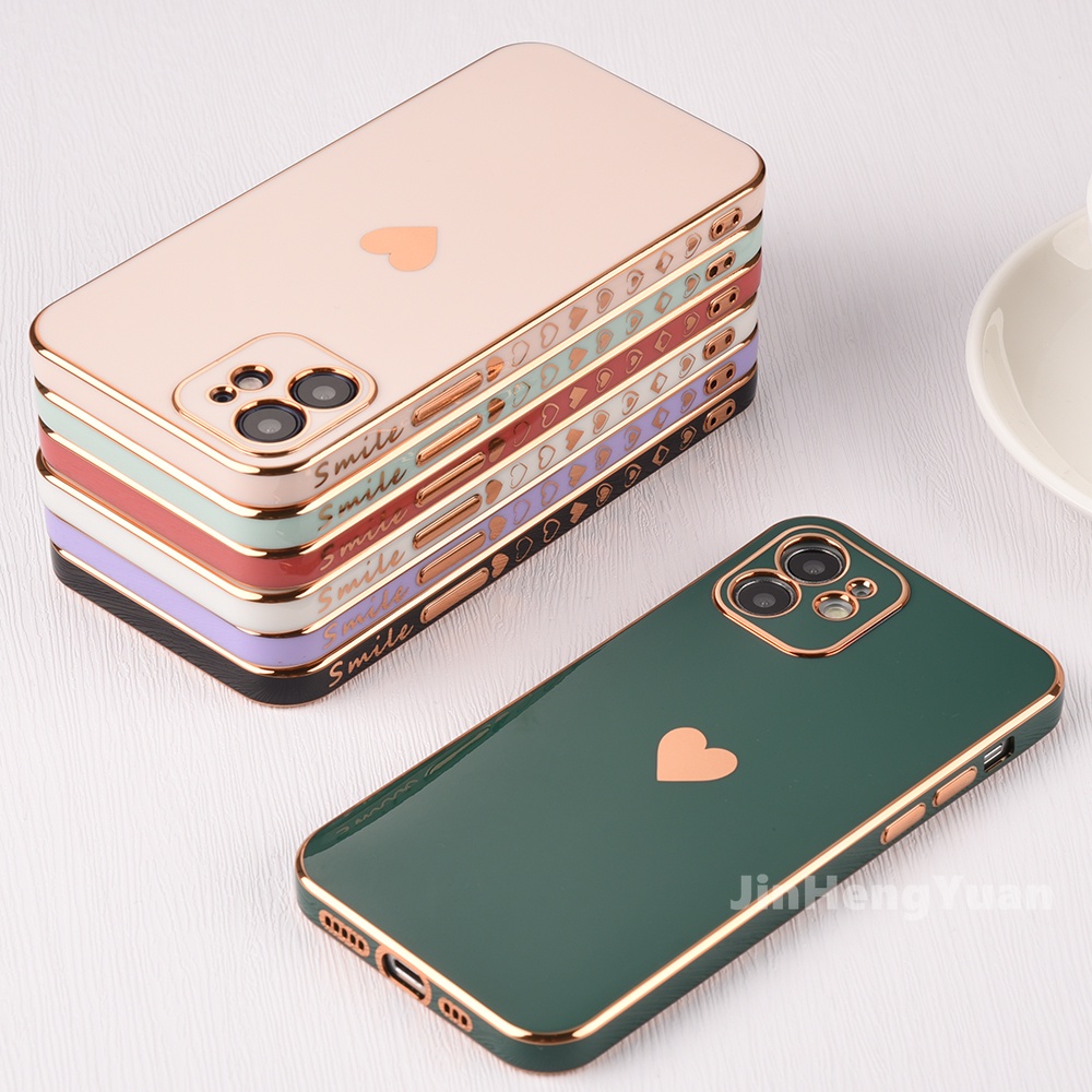 Ốp Điện Thoại Mềm Họa Tiết Trái Tim Cho IPhone 14 13 12 11 Pro Max X XR XS Max 7 8 Plus 12mini 13mini 11pro 7 8 SE2020