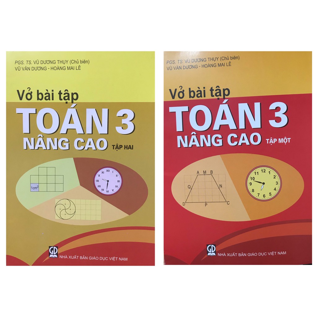 Sách - Combo Vở bài tập Toán nâng cao lớp 3 ( 2 tập ) Vũ Dương Thụy