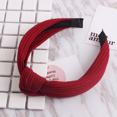 Băng Đô Cài Tóc Thắt Nút Ba Chiều Đơn Giản Phong Cách Hàn Quốc Cho Nữ