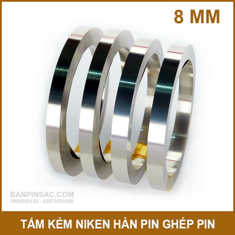 Tấm hàn cell pin loại 1 mạ niken 0.12*8mm 5 mét