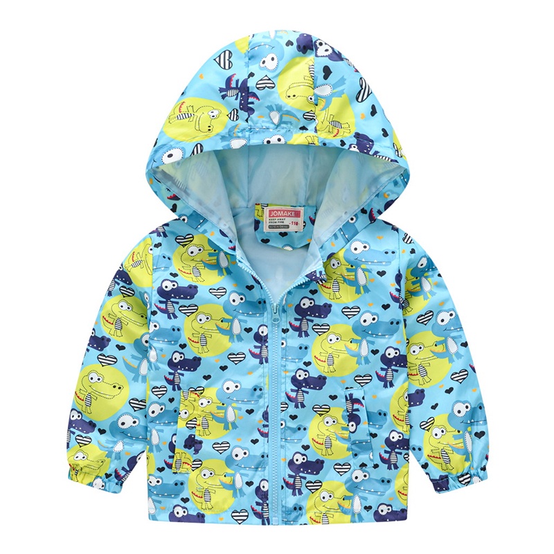Áo Khoác Gió In Hoạt Hình Thời Trang Xuân Thu Cho Bé