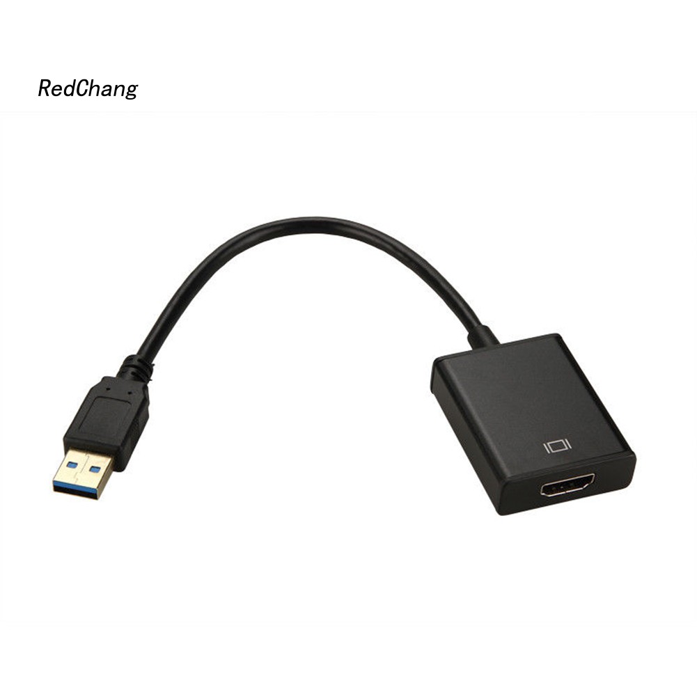 Sc♧Cáp ChuyểN ĐổI Âm Thanh / Video USB 3.0 Sang HDMI Cho Windows 7 / 8 / 10 PC 1080P
