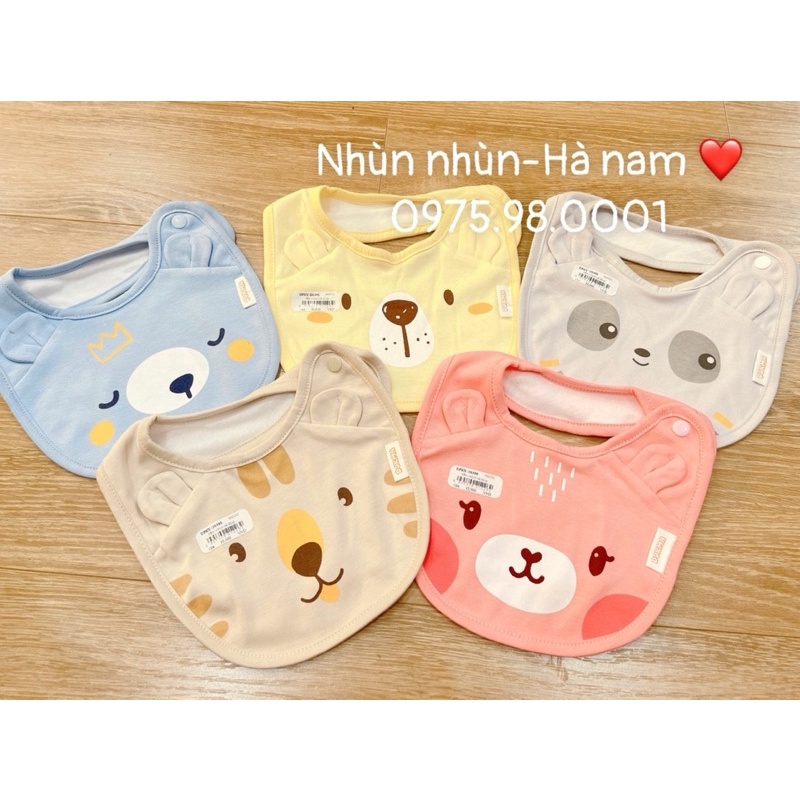 Yếm cotton phối tai Dokma cho bé