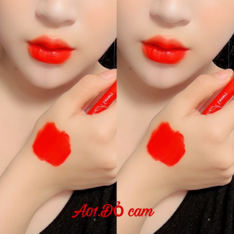 Son kem lì BA luxury màu Đỏ Cam siêu đẹp mềm mịn lâu trôi