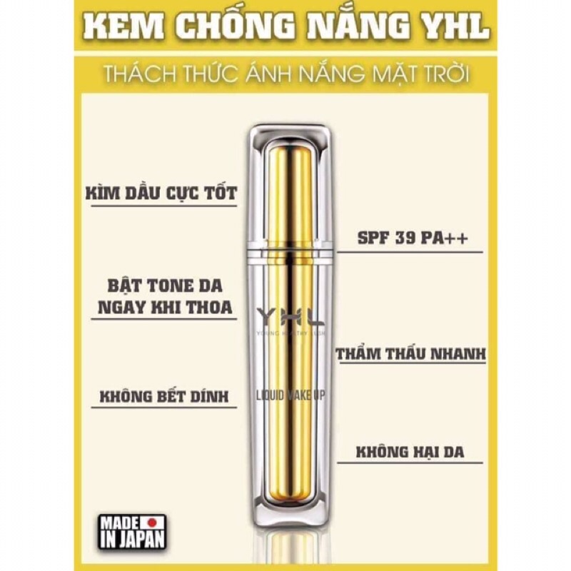 Kem chống nắng và trang điểm YHL Nhật Bản. HSD: 03/2026 (Hàng có sẵn)