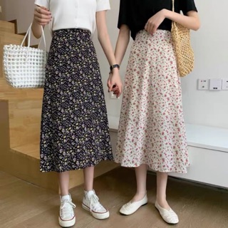 Chân Váy hoa nhí Vintage midi basic Ulzzang Style🌸 CV6655 Hàng Quảng Châu