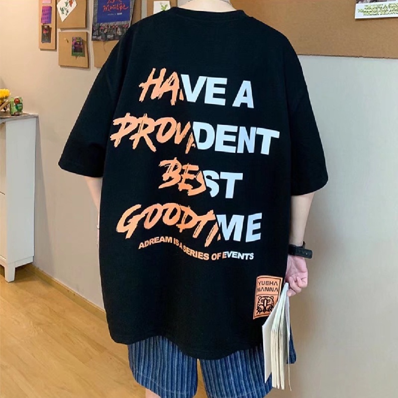 Áo Thun Tay Ngắn Cổ Tròn Thời Trang Dành Cho Nam Size M-5XL