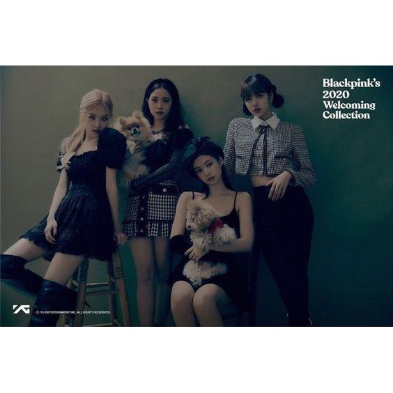 Tờ poster có keo dán Blackpink 2020