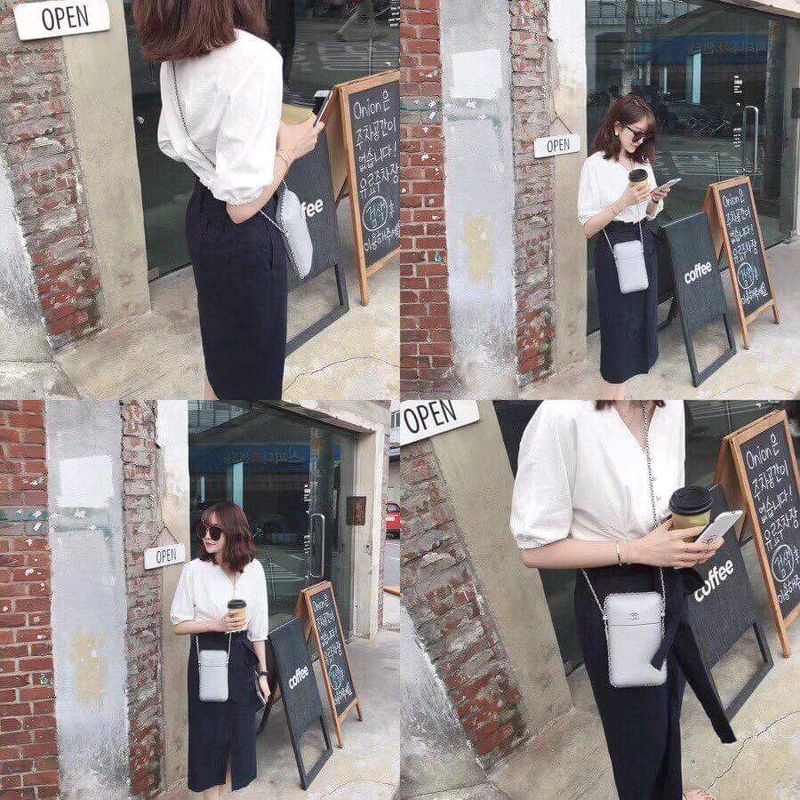 áo sơ mi cổ v bo tay max xinh