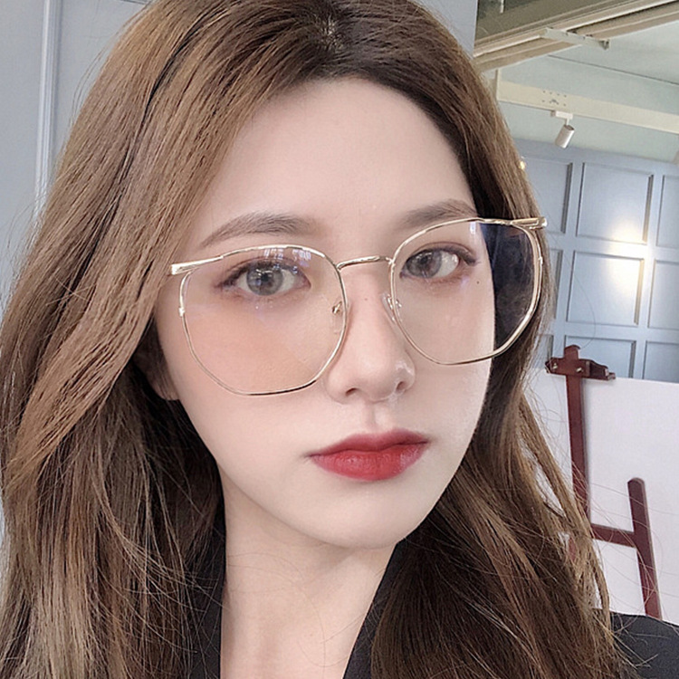 Mắt Kính Gọng Tròn Chống Bức Xạ Phong Cách Cổ Điển Cho Nữ