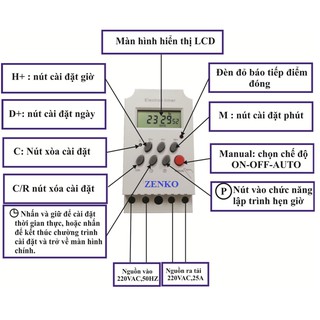 Hẹn giờ điện tử Zenko-HG17