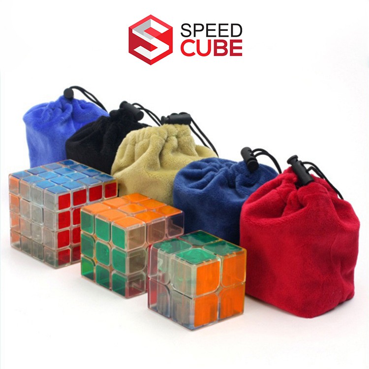 Túi Đựng Rubik Dây Rút Vải Nhung Nhiều Màu Phù Hợp Các Loại Cube 2x2 3x3 4x4 5x5 - Shop Speed Cube