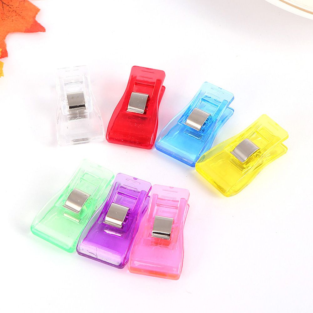 Set 20 Kẹp Nhựa Nhiều Màu Dùng Để Cố Định Vải May Vá Thủ Công Diy