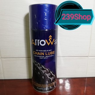 Chai xịt bôi trơn sên ARROW Nano Williams Chain Lube 400ML
