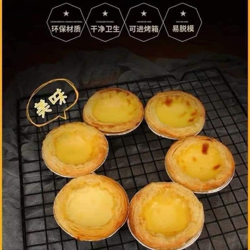 Set 100 Cốc Lá Nhôm Dùng Để Làm Bánh Tart Đa Năng