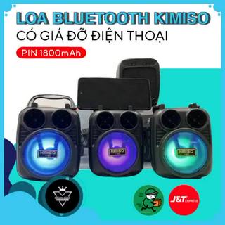 Loa bluetooth không dây Mini Kimiso KM 1182 ,Bass mạnh,chất lượng âm tuyệt hảo, dung lượng pin lớn, có đèn led nhấp nháy