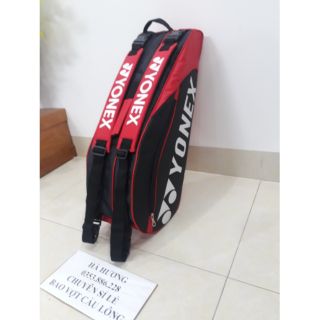 BAO VỢT CẦU LÔNG TENIS CÓ NGĂN GIÀY RIÊNG BIỆT C2 ĐỎ
