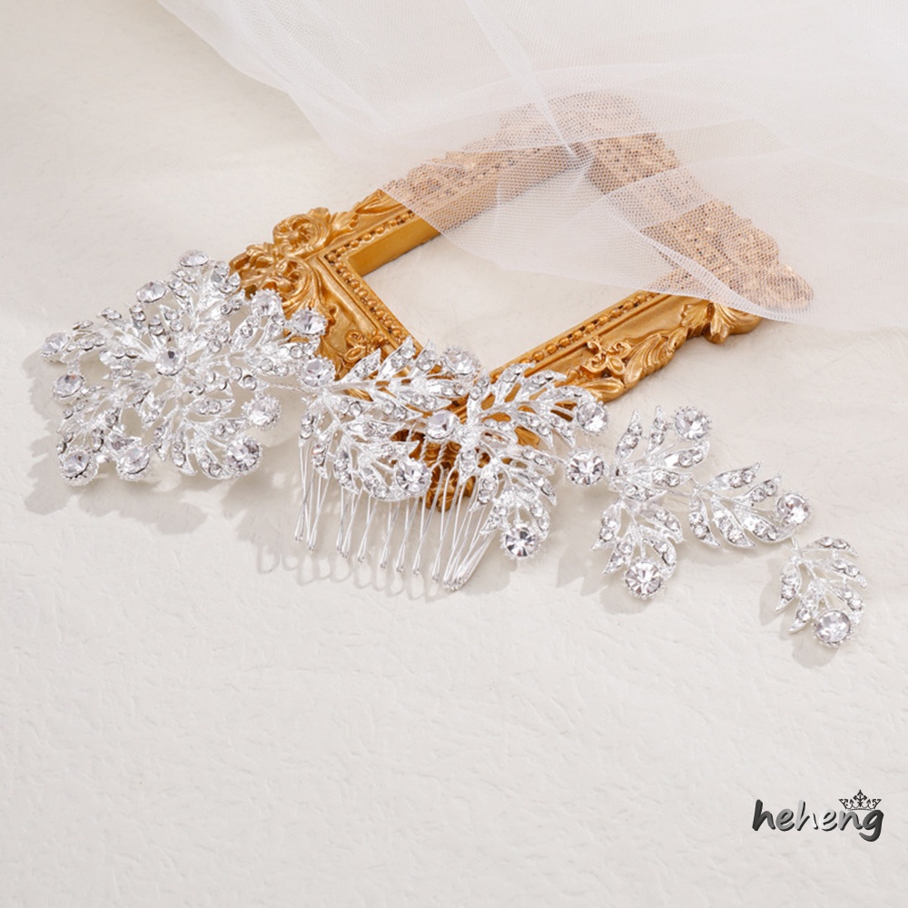 Lược Chải Tóc 15 Răng Bằng Hợp Kim Không Gây Dị Ứng Họa Tiết Hoa Dùng Làm Quà Tặng Valentine