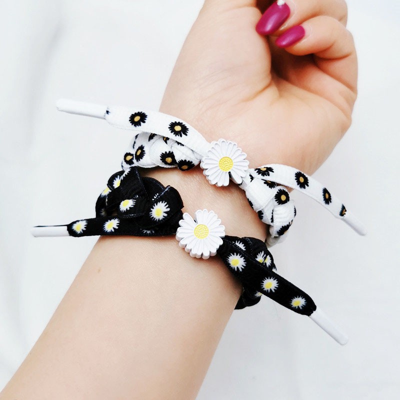 🌼 Vòng Tay Vải Hoa Cúc Daisy Kết Sợi Siêu Xinh - Y142- C6T3 | BigBuy360 - bigbuy360.vn