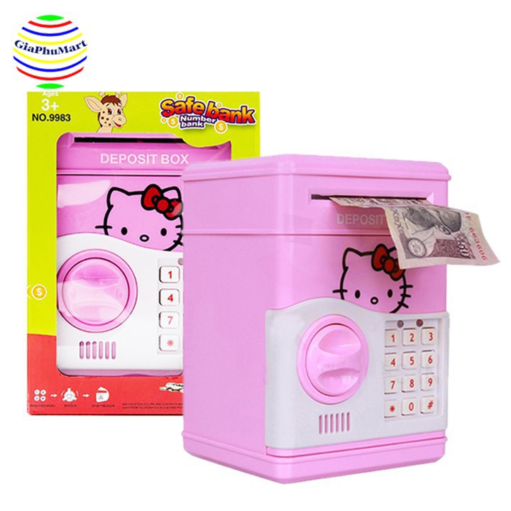 Két Sắt Mini - Có Mật Khẩu [ Doremon, Kitty, Minion,... ]