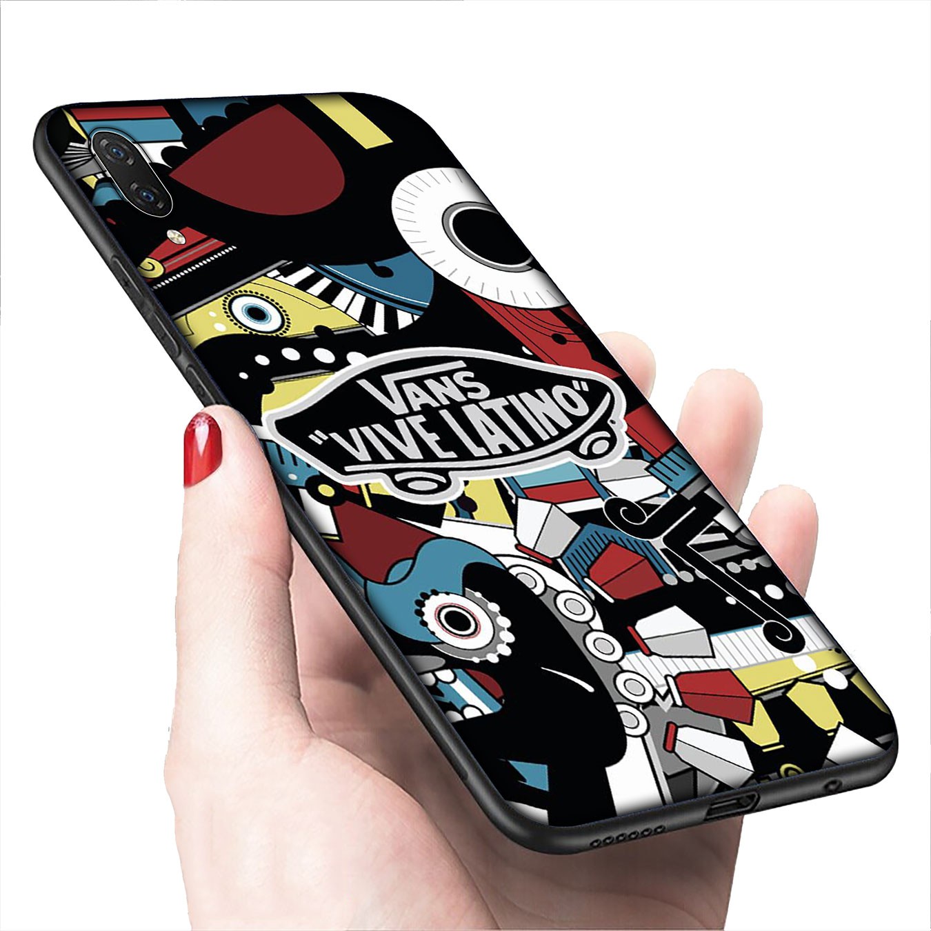 Soft Silicone iPhone 11 Pro XR X XS Max 7 8 6 6s Plus + Cover Vans Art Cartoon Phone Case