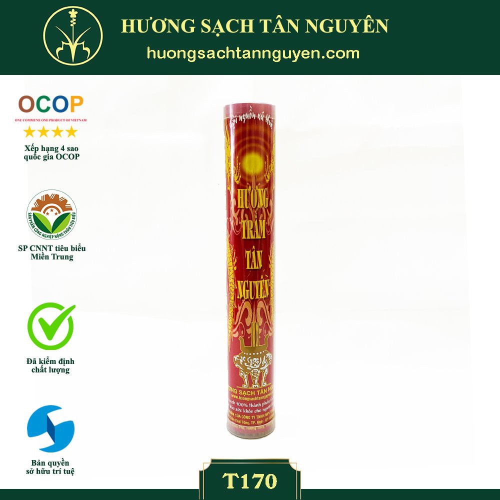 Nhang Trầm que cao cấp - ống mika sang trọng - HƯƠNG SẠCH TÂN NGUYÊN