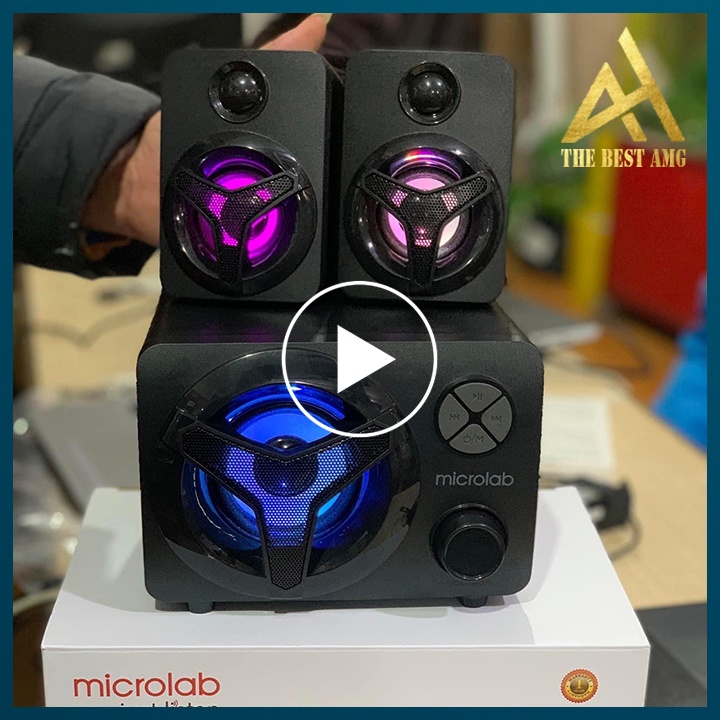 Loa Máy Tính Để Bàn Mini Hỗ Trợ Bluetooth Led RGB Microlad U210 Loa Laptop Vi Tính Có Dây Âm Thanh Sống Động