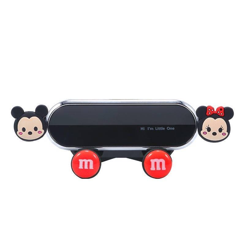 Giá Đỡ Điện Thoại Trọng Lực Cài Cửa Gió Ô Tô Gắn Hoạ Tiết Chuột Mickey Xinh Xắn
