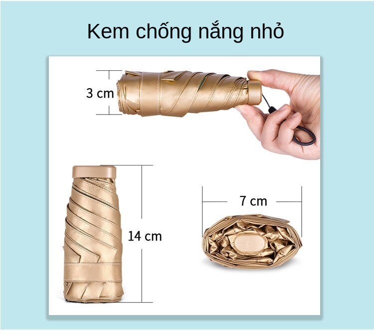 Dù Chống Tia Cực Tím Gấp Gọn Bỏ Túi Siêu Nhẹ