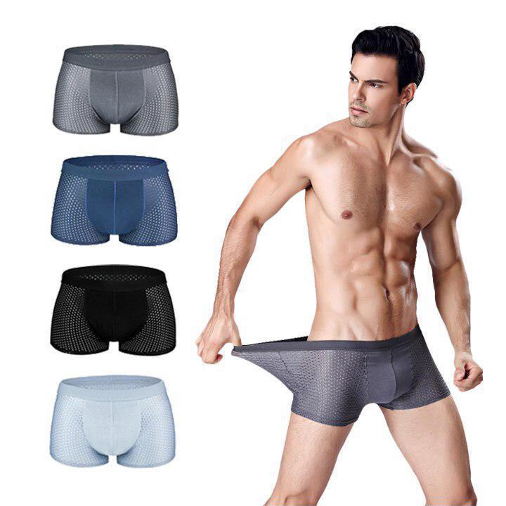 Quần Lót Nam boxer. Quần Sịp Đùi Nhật lưới Có Lỗ Thông Hơi Hàng Bán Shop Có lỗ thoát khí co dãn hút mồ hôi - UStyles