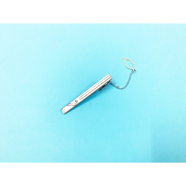 Kẹp cà vạt nam ánh bạc sang trọng
