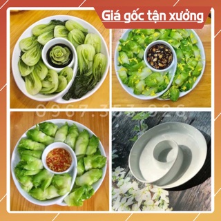 Đĩa Xoắn Khay Đồ Ăn Kèm Chấm Cách Điệu Xoắn Bày Đồ Ăn