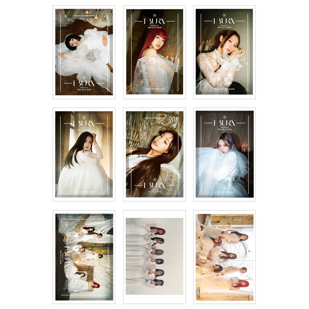 [Ép Lụa] Lomo Card Ảnh (G)I-DLE I Burn (27 ảnh)